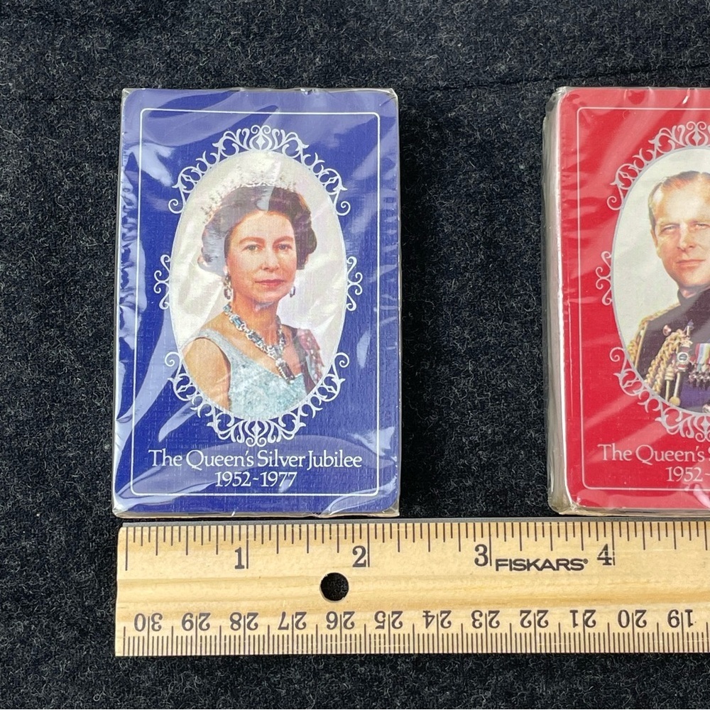 Vintage Queen Elizabeth II Silver Jubilee 1977 Waddington's Fine Playing Cards - Picture 10 of 12